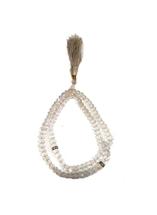 Crystal White Tasbih - 8mm