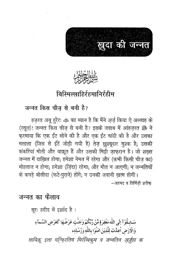 Khuda Ki Jannat | Hindi by: Maulana Mufti Mohammed Ashiq Elahi (Rah)