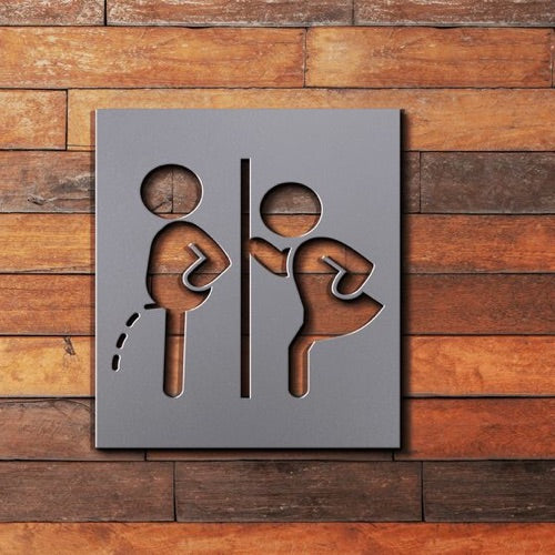 Rest Room Sign Metal Board