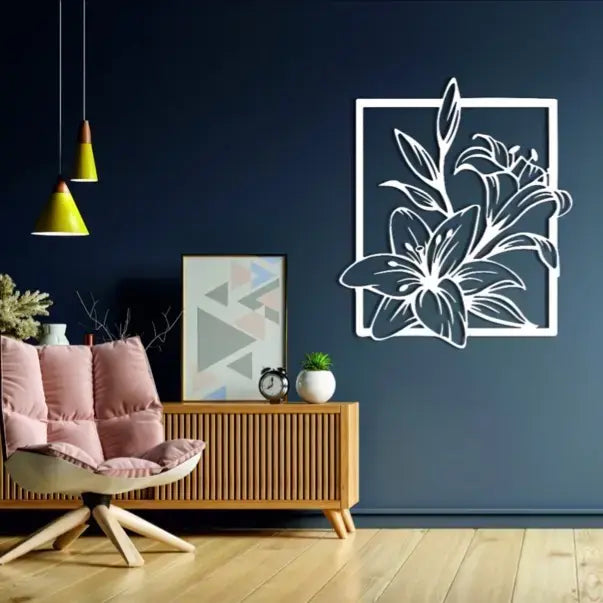 Lily Flower Metal Wall Art