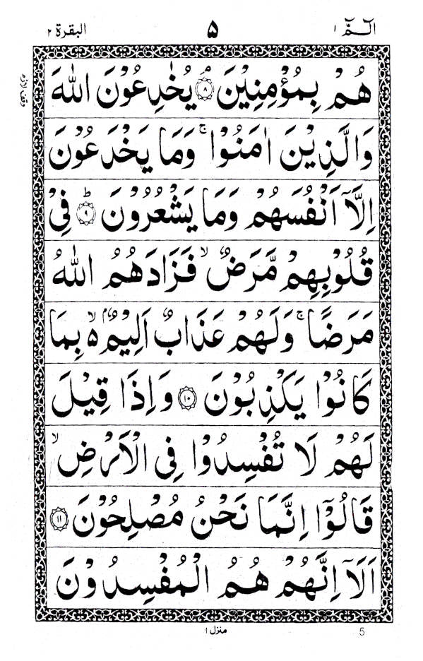 Para Set Ref. 902 (30 separate paras) of the Holy Quran – Arabic Only – BIG Bold Script 9 lines per page 21 x 14 cms with Bag (PB)