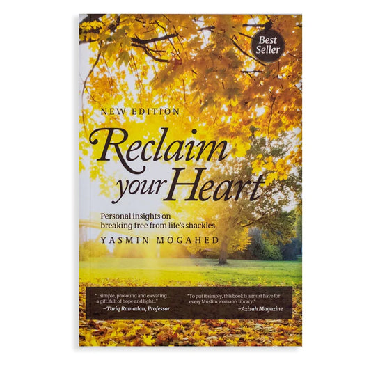Reclaim Your Heart Personal insights on breaking free from life’s shackles Rated 4.50 out of 5 based on 2customer ratings (2 customer reviews) Yasmin Mogahed (author)