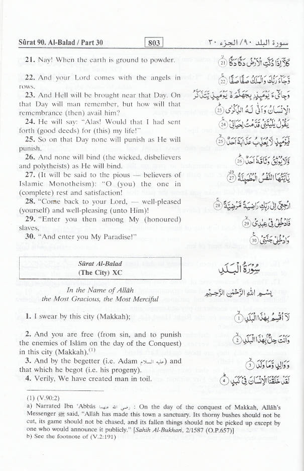 Interpretation of the Meanings of the Noble Quran Summarized | English (HB)